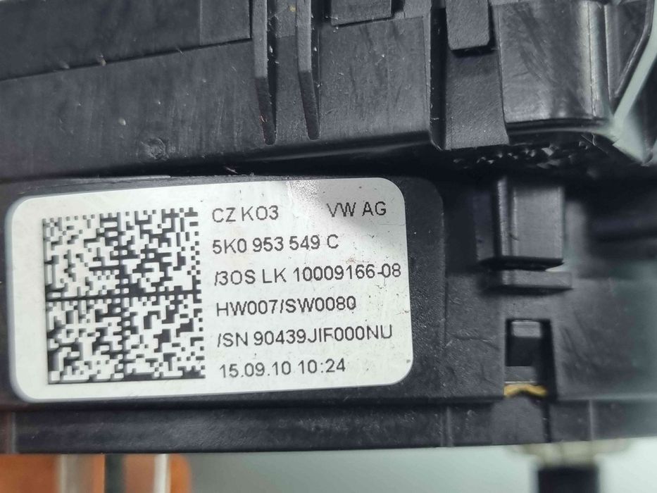 Spirala volan VolkswagenGolf 6 (5K1) [Fabr 2009-2013] 5K0953549C