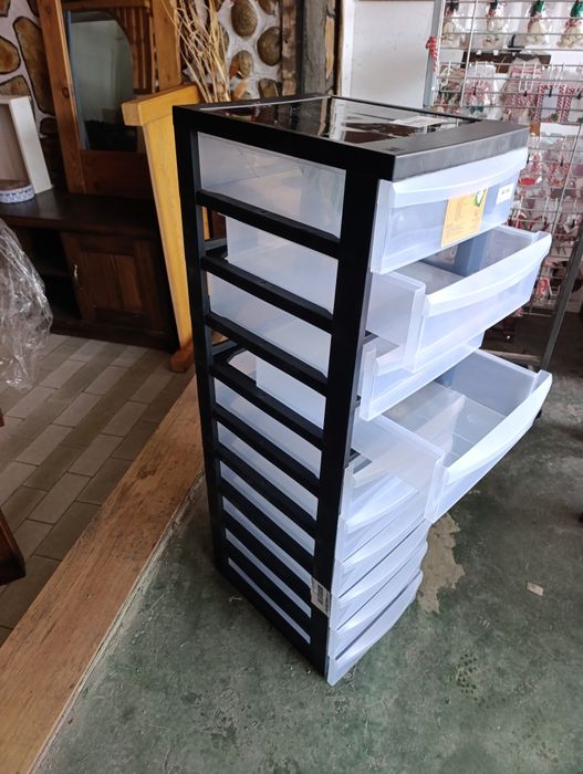 Контейнер за съхранение - 10 чекмеджета - PVC