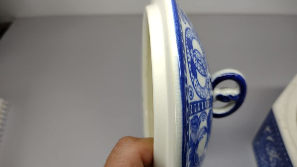 Винтидж керамична кутия за бисквитки 1914-1920