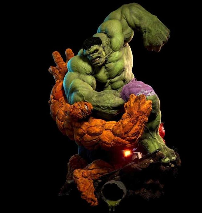 Marvel Hulk vs Thing Невероятният Хълк срещу Нещото от Марвел Вселената