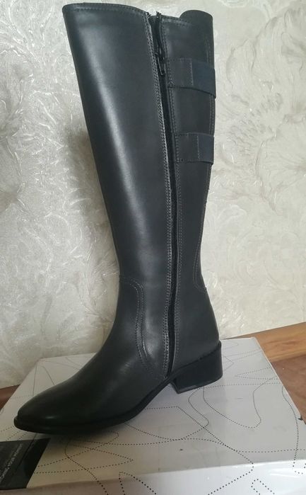 Сапоги из кожи,  осенние