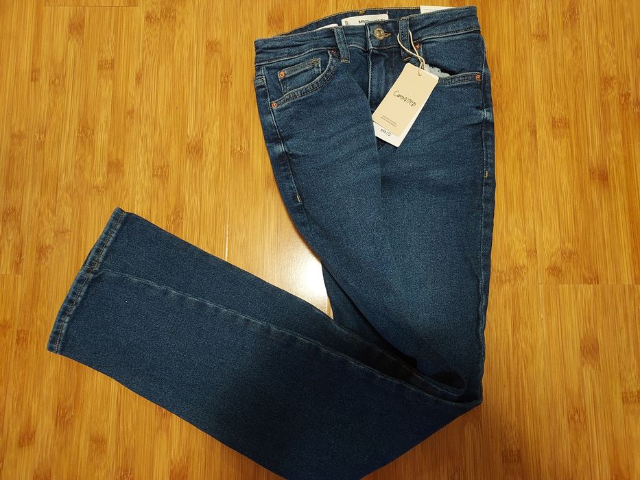 Vând blugi Mango, albastru, mas 36,skinny