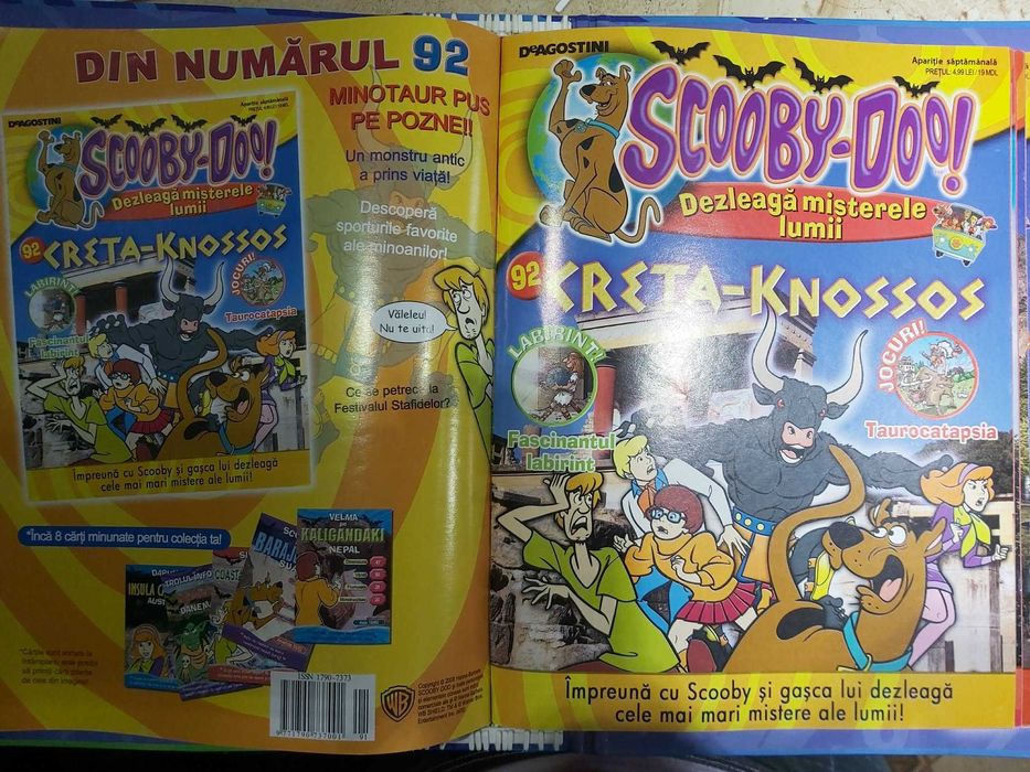 Colectie Scooby-Doo Dezleaga misterele lumii DeAgostini + cartonase