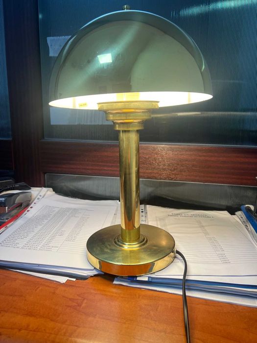 Lampa de birou vintage/Bauhaus Brass lamp from WSB/1970