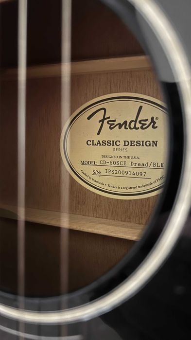 Гитара акустическая Fender CD-60SCE