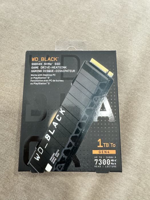 SSD WD Black SN850X Heatsink 1TB ( cu garantie Altex ) pentru Playstation