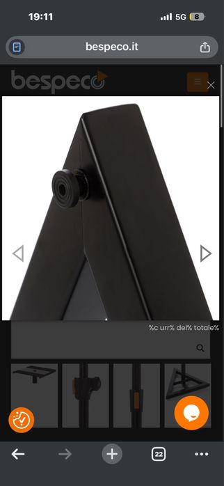 Стойка за тонколона 2 бр Bespeco PN90FL