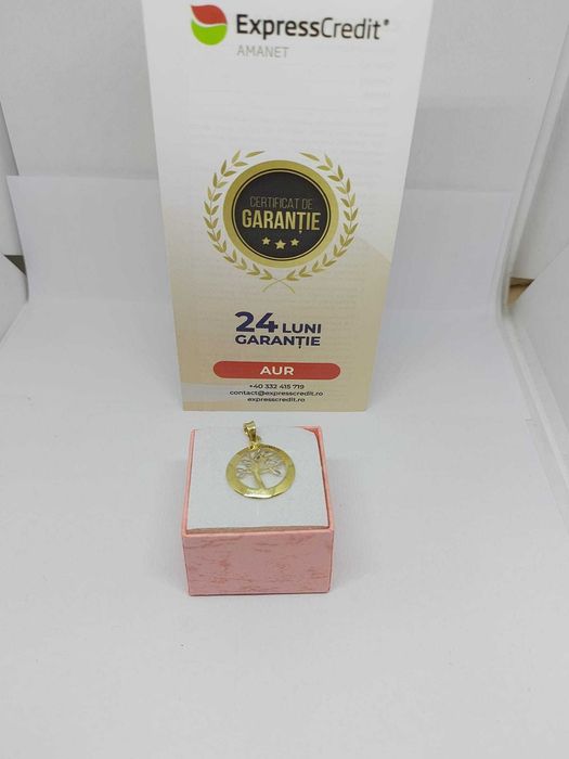 Pandantiv aur 14k 1.44gr [35161.2/30 Pacurari 2] Garantie 2 ani!