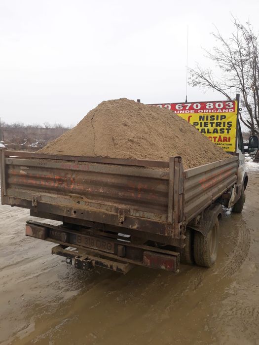 Nisip balast pietris(magurele,varteju,ciorogarla,teghes,clinceni,