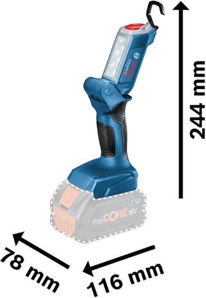 Акумулаторна Лампа Bosch GLI 18V-300, 18 V, Без Батерия и Зарядно Устройтво, 2 Години Гаранция, Нова