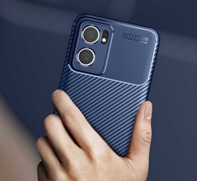 Husa Premium antisoc model Carbon pentru Oppo Reno7 5G