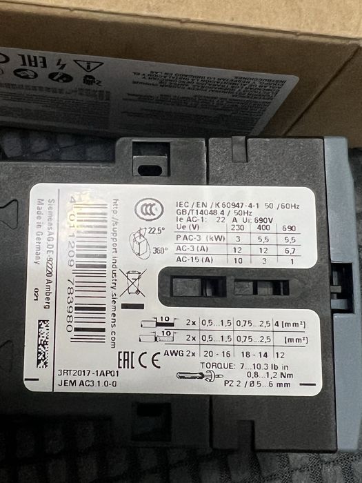 Контактор SIEMENS