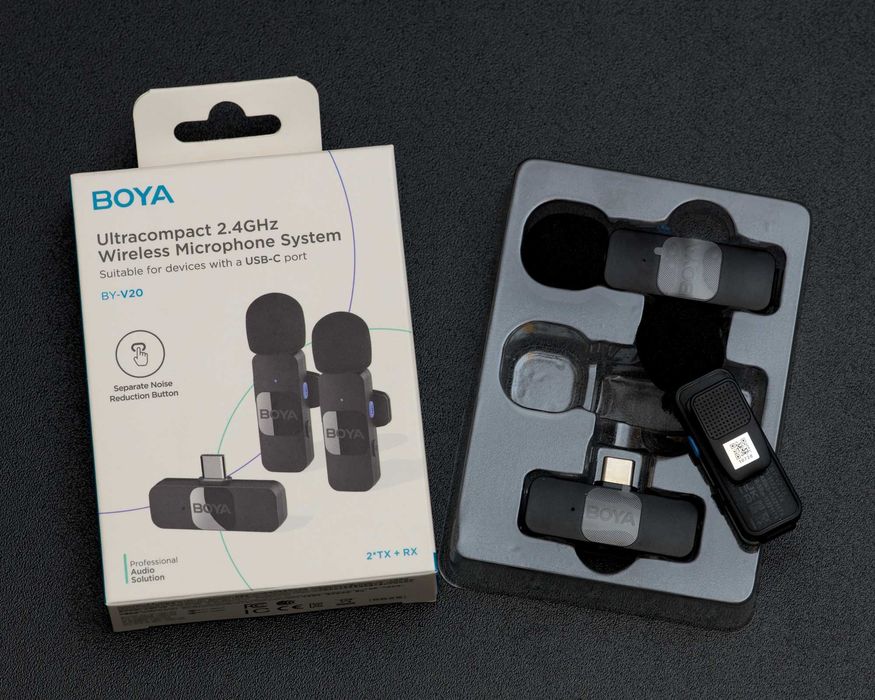 Комплект микрофони BOYA BY-V20 (Type-C)
