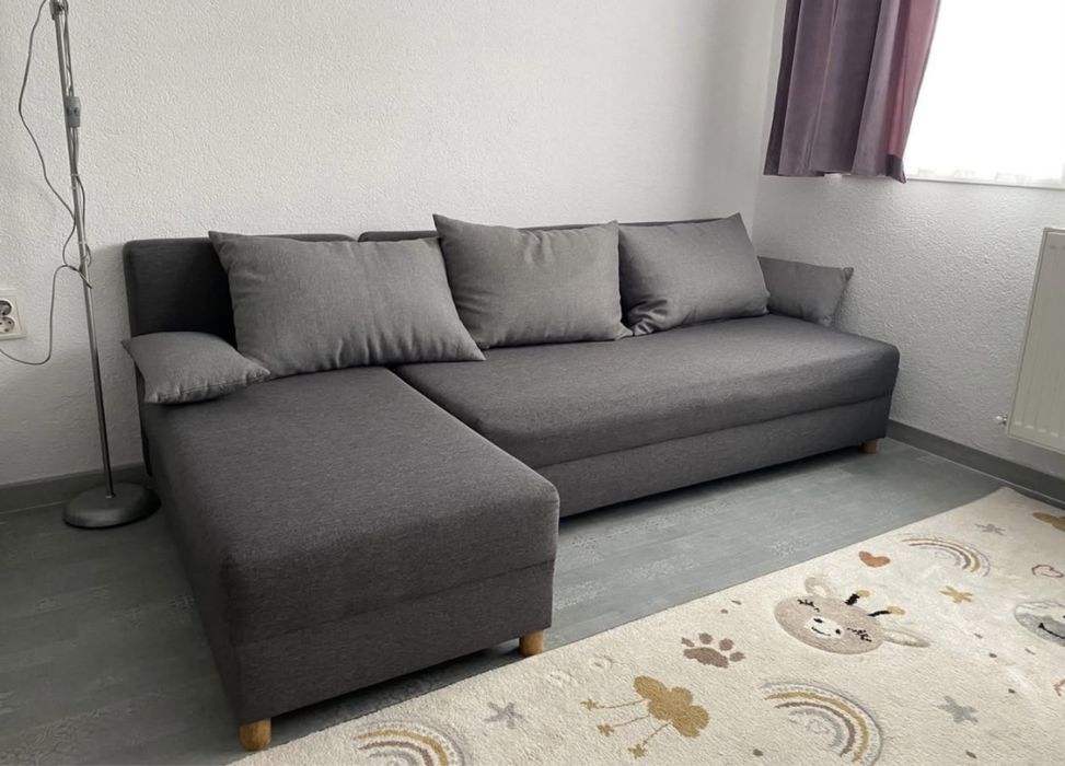 Canapea tip L extensibil