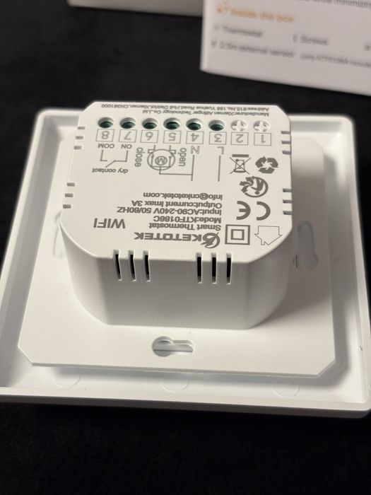 Termostat Smart WiFi KETOTEK pentru Centrala/Incalzire