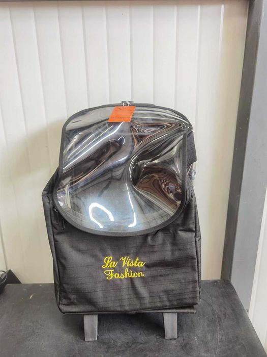 LAVİSTAKat Куфар за носене на куче/котка Черен