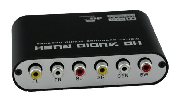Аудио-декодер SPDIF to RCA 5.1  (6x)