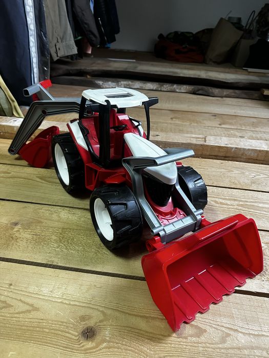 Vand excavator de jucarie rosu