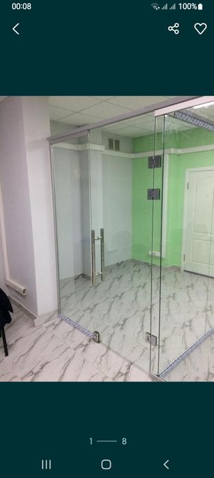 Цельностекляные перегородки