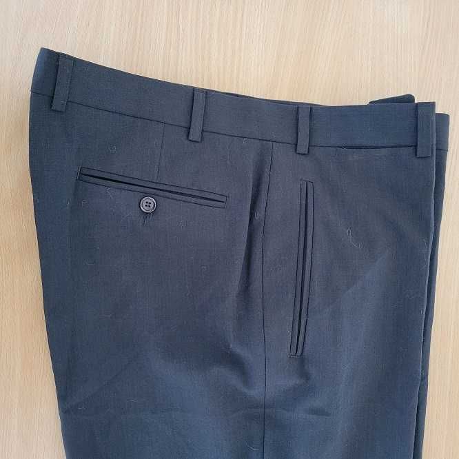 Pantaloni barbati stofa maro inchis cafea 52 L-XL 94cm