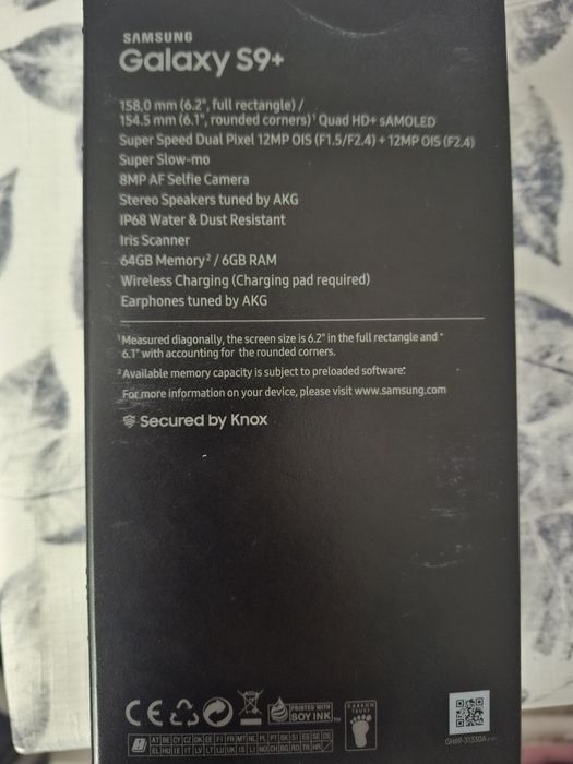 Vand Samsung S9+
