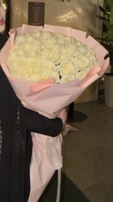 Букет 51 белые розы