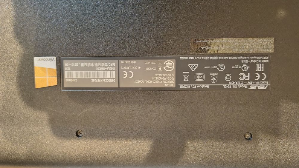Laptop ASUS  F540LA - piese, second hand