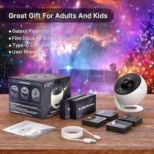 LED звезден проектор, нощна лампа 13 в 1 регулируем фокус, таймер