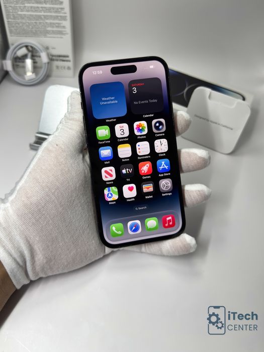 iPhone 14 Pro, 256GB, Black, 100% батерия, КАТО НОВ, 1г. ГАРАНЦИЯ!