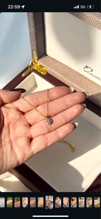 Кулон с бриллиантами