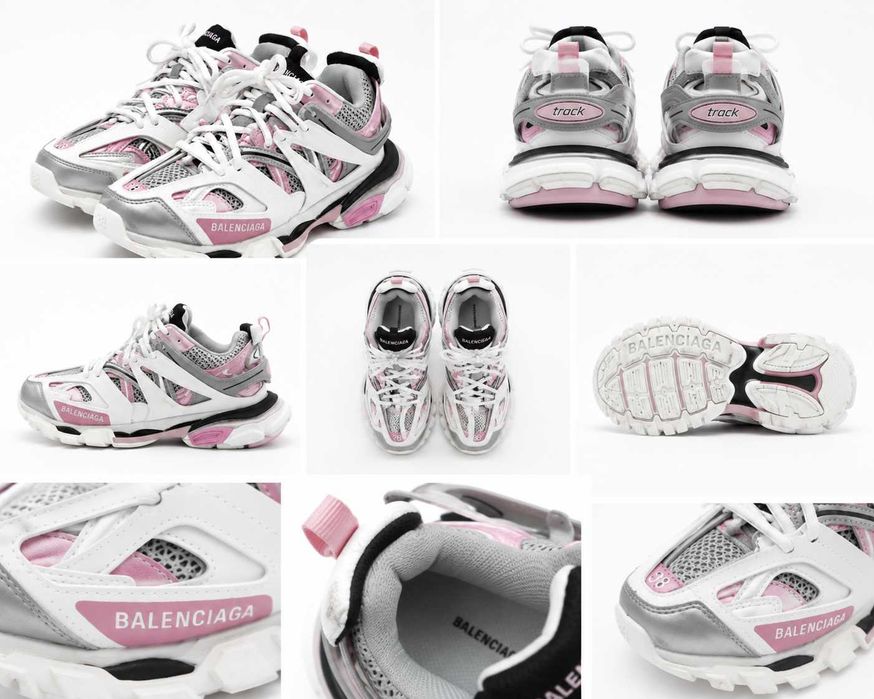 Balenciaga Track Sneakers №38 | White Pink | Отлично състояние