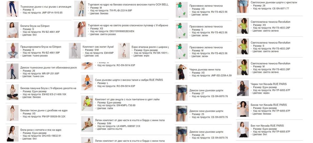 Промоция - 3 кашона Дамски дрехи 1200 евро(пролет-лято) на едро от затворил магазин с отстъпка