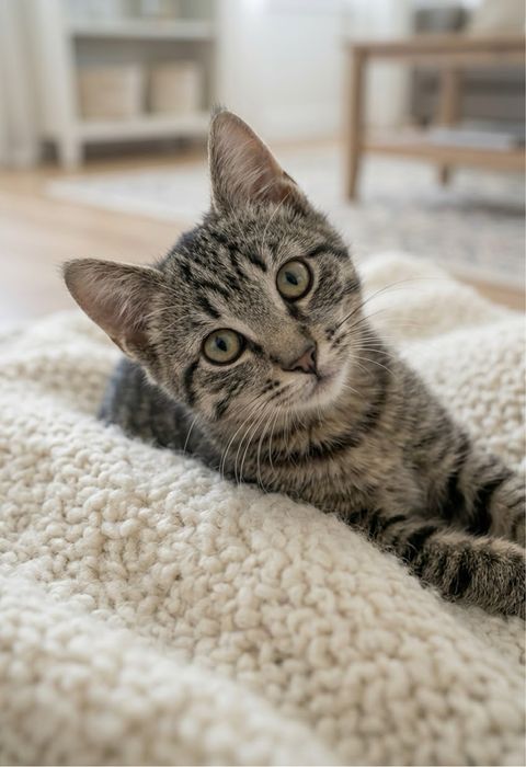 Котёнок 6 месяцев, кошечка