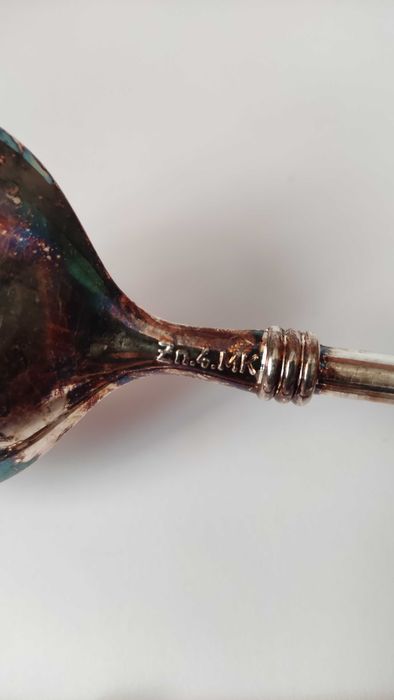 Посребрен двоен сет прибори за сервиране