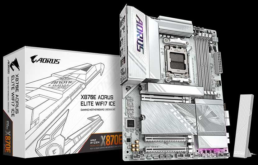 Gigabyte X870E AORUS Elite WIFI7 Ice