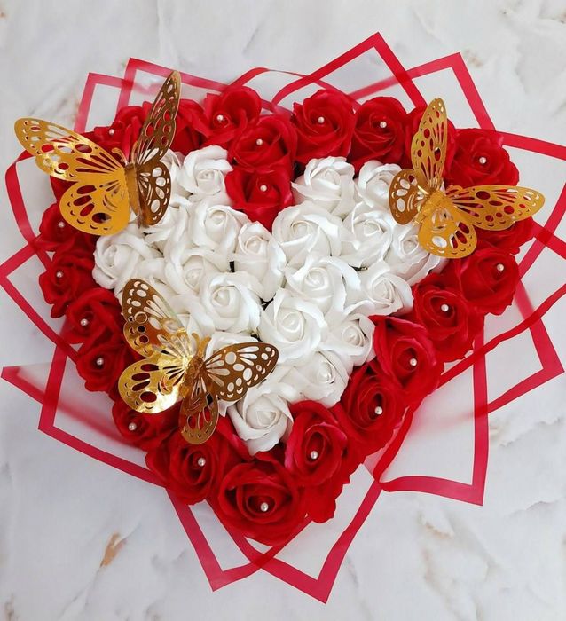 Buchet trandafiri de săpun