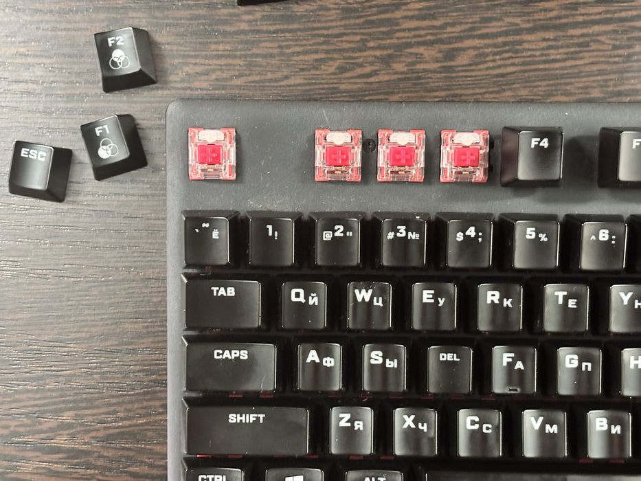 Клавиатура HyperX Alloy Origins Core, Red свечи, черный