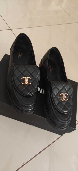 Chanel loafers лофърс мокасини обувки