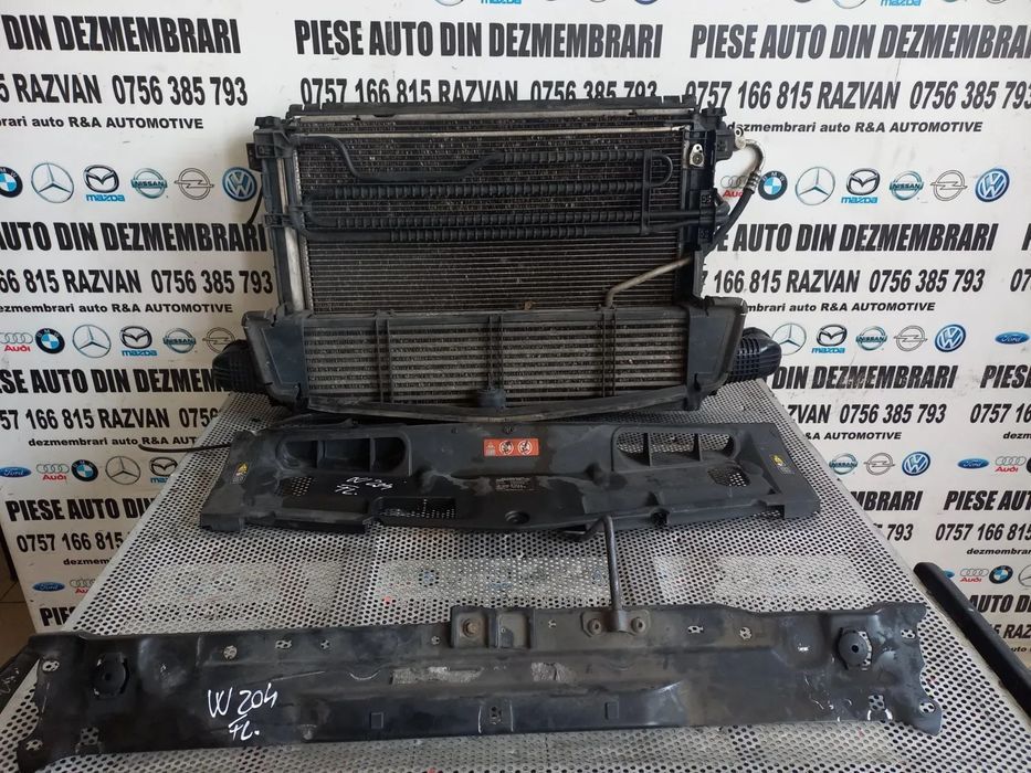 Grup Radiatoare Radiator Apa Clima Intercooler Termocupla Traversa Capota Trager Mercedes C Class W
