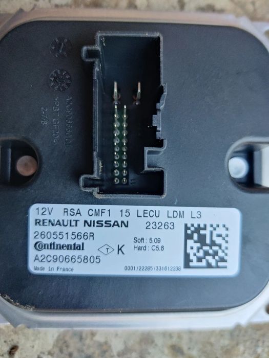 Calculator Modul Droser Balast far led Nissan Renault Clio Megane Kadjar Captur Talisman 260551566R / A2C90665805