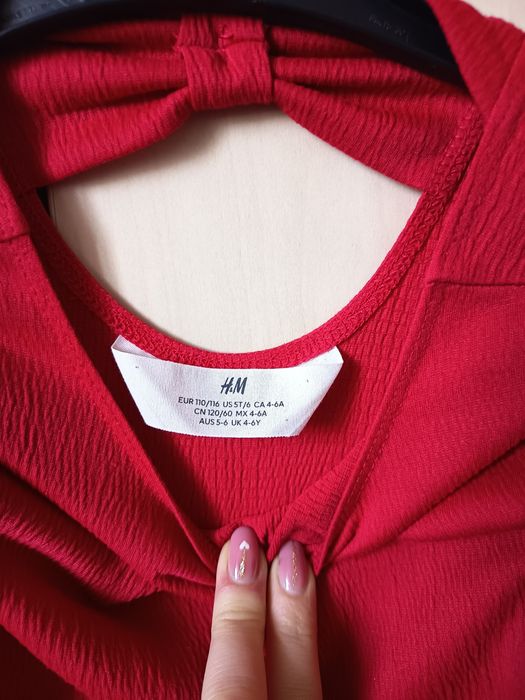 Rochiță roșie 4-6ani H&M