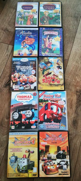 Vând lot dvd desene copii