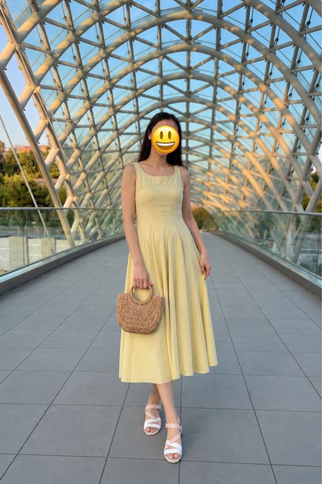 Платье сарафан лен