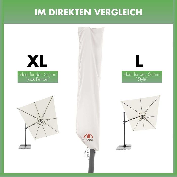 Husa de umbrela de gradina Doppler XL , diametru maxim 400 cm