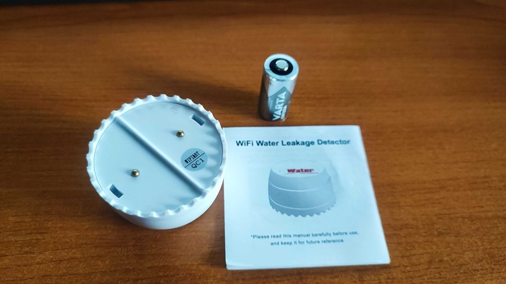 WiFi Smart Датчик за вода наводнение + батерия VARTA