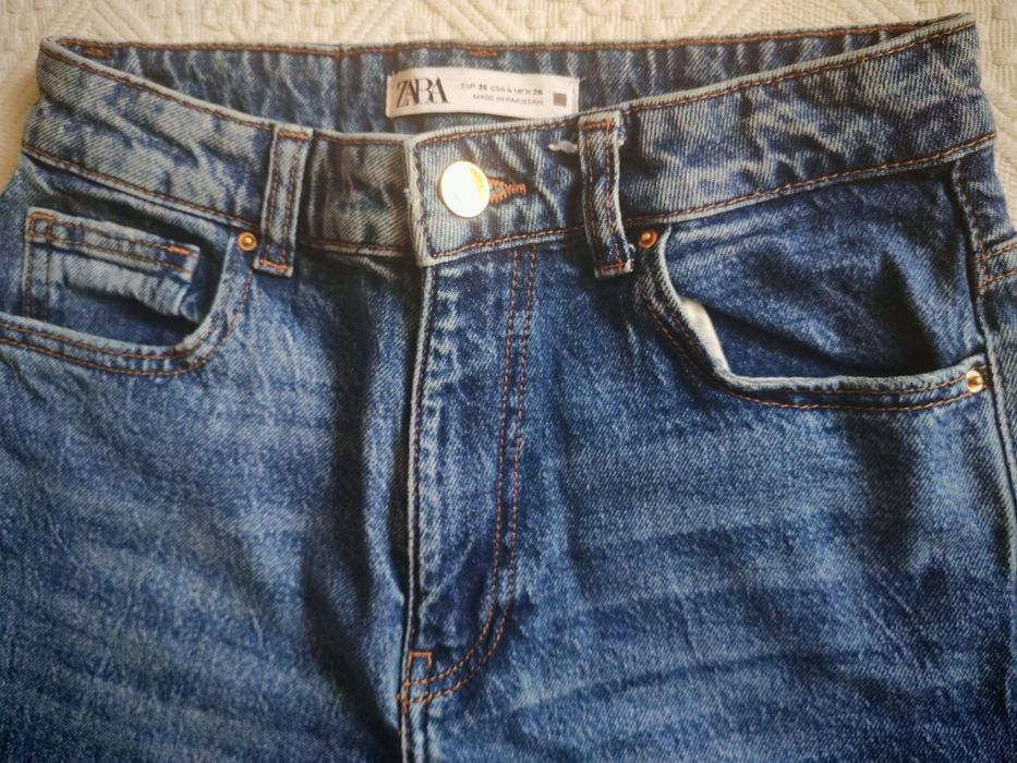 Blugi cu talie înaltă Zara mărimea S impecabili