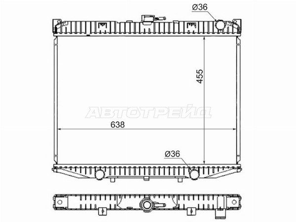 Радиатор охлаждения двигателя  Ford Maverick