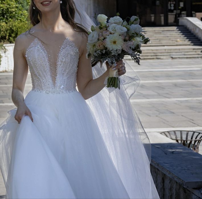 Сватбена рокля + воал Наталия Романова