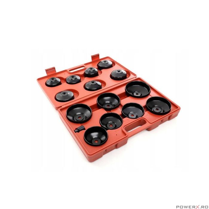 Set capace pentru filtru de ulei, 15 piese, Kraft