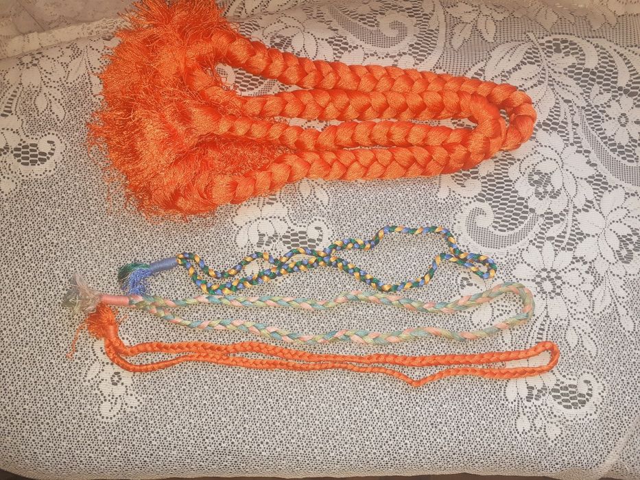 Бусы и пояс из шёлка